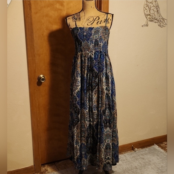 Nicole for A Pea In The Pod Maxi Dress  Maternity L - Picture 1 of 10